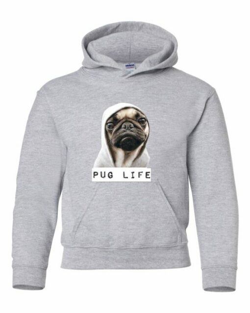 PUG LIFE - Youth Hooded Sweatshirt (Unisex)