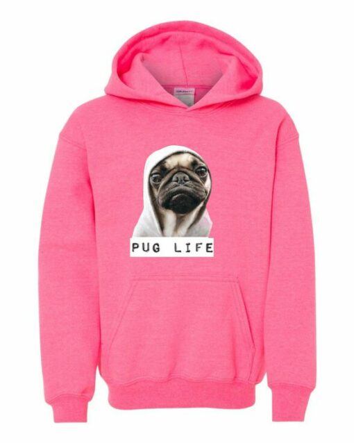 PUG LIFE - Youth Hooded Sweatshirt (Unisex)