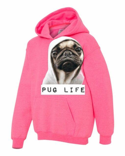 PUG LIFE - Youth Hooded Sweatshirt (Unisex)