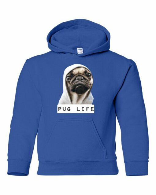 PUG LIFE - Youth Hooded Sweatshirt (Unisex)