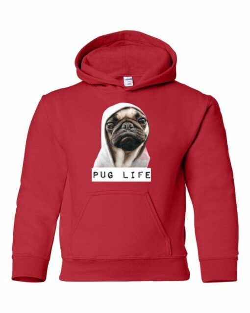 PUG LIFE - Youth Hooded Sweatshirt (Unisex)