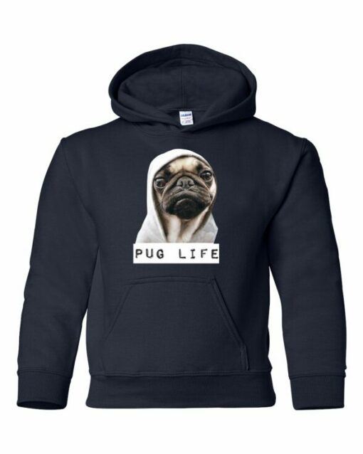 PUG LIFE - Youth Hooded Sweatshirt (Unisex)