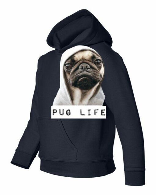 PUG LIFE  - Cotton Ouaté Kangourou (Unisexe) Pour Enfant