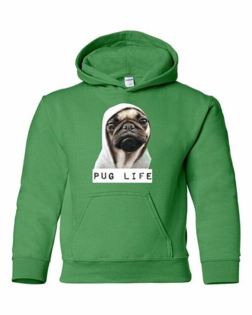 PUG LIFE - Youth Hooded Sweatshirt (Unisex)