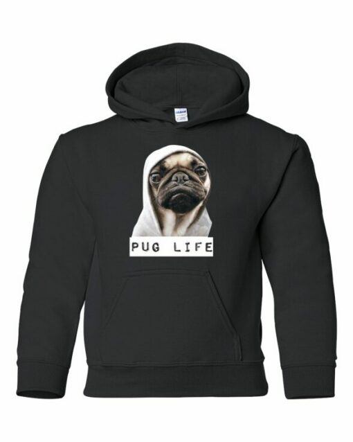 PUG LIFE - Youth Hooded Sweatshirt (Unisex)