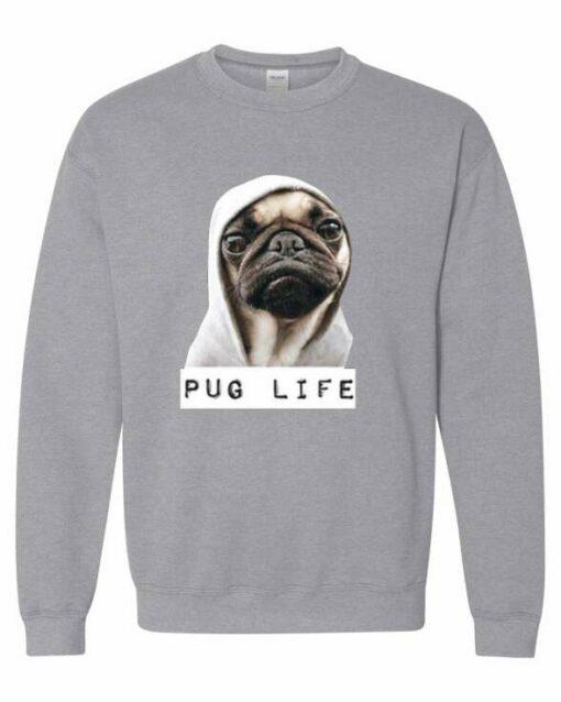 PUG LIFE  - Adult Crew Neck Sweatshirt (Unisex)