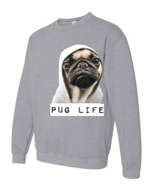 PUG LIFE  - Adult Crew Neck Sweatshirt (Unisex)