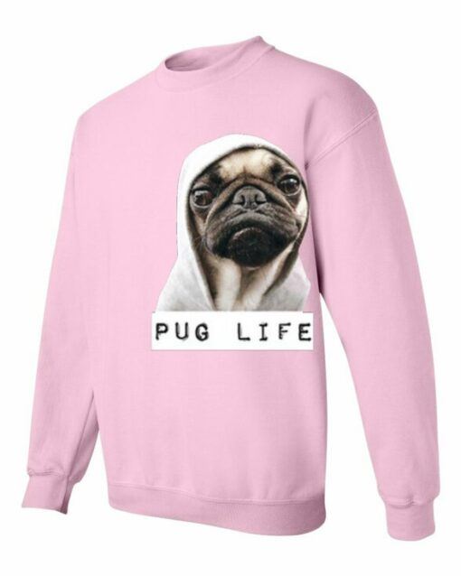 PUG LIFE  - Cotton Ouaté Col Rond (Unisexe) Pour Adultes