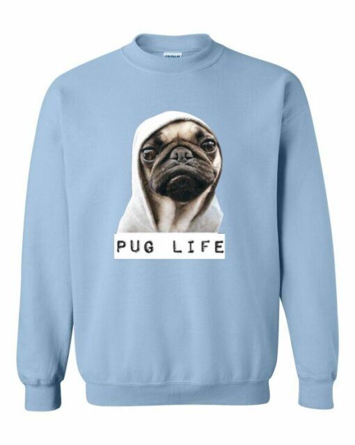 PUG LIFE  - Adult Crew Neck Sweatshirt (Unisex)