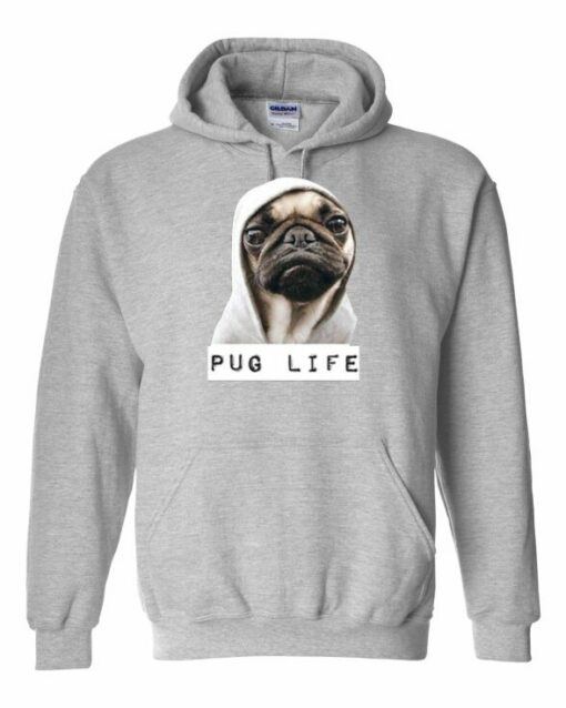 PUG LIFE  - Cotton Ouaté Kangourou (Unisexe) Pour Adulte