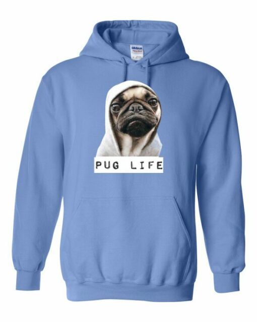 PUG LIFE  - Cotton Ouaté Kangourou (Unisexe) Pour Adulte