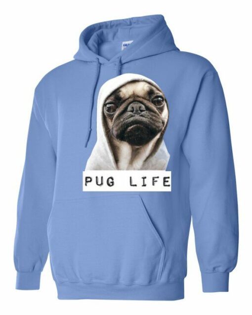 PUG LIFE  - Cotton Ouaté Kangourou (Unisexe) Pour Adulte