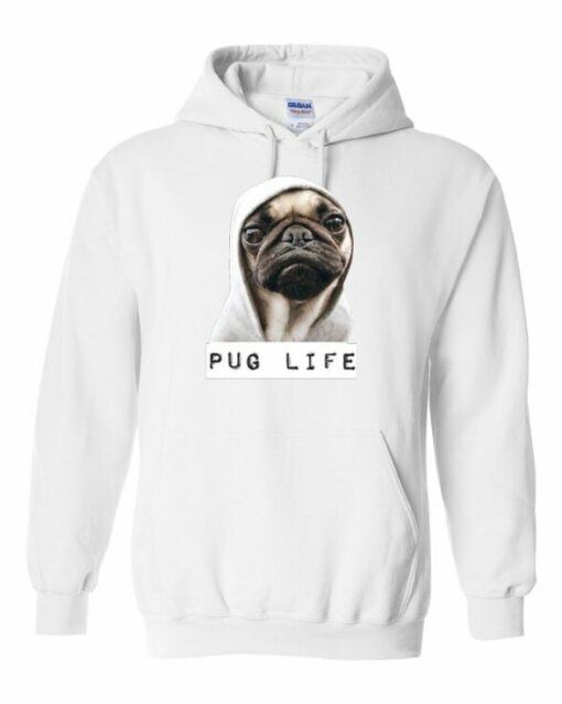 PUG LIFE  - Cotton Ouaté Kangourou (Unisexe) Pour Adulte