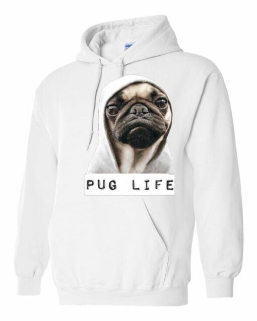 PUG LIFE  - Cotton Ouaté Kangourou (Unisexe) Pour Adulte