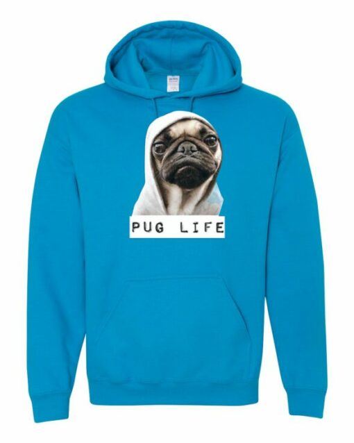 PUG LIFE  - Cotton Ouaté Kangourou (Unisexe) Pour Adulte