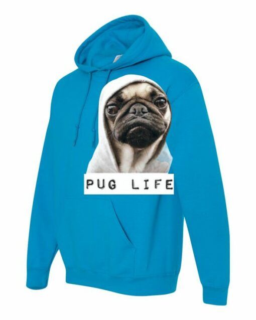 PUG LIFE  - Cotton Ouaté Kangourou (Unisexe) Pour Adulte