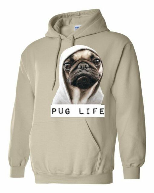 PUG LIFE  - Cotton Ouaté Kangourou (Unisexe) Pour Adulte