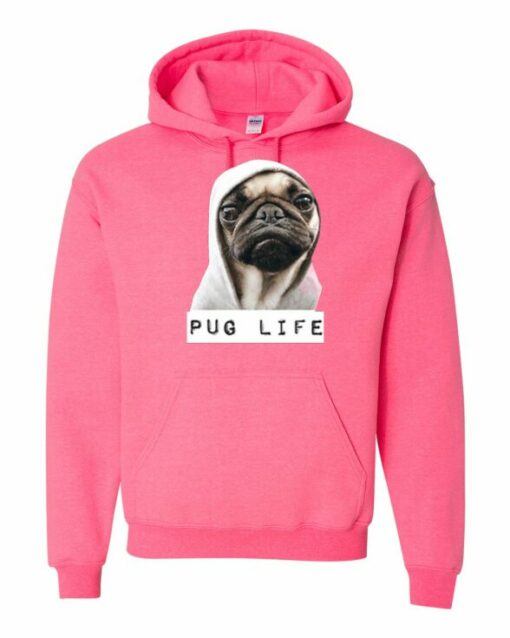 PUG LIFE  - Cotton Ouaté Kangourou (Unisexe) Pour Adulte