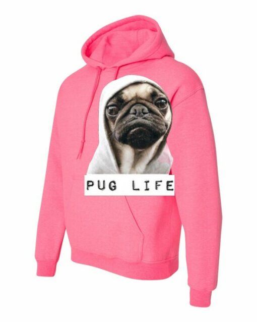 PUG LIFE  - Cotton Ouaté Kangourou (Unisexe) Pour Adulte