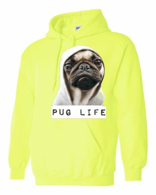 PUG LIFE  - Cotton Ouaté Kangourou (Unisexe) Pour Adulte