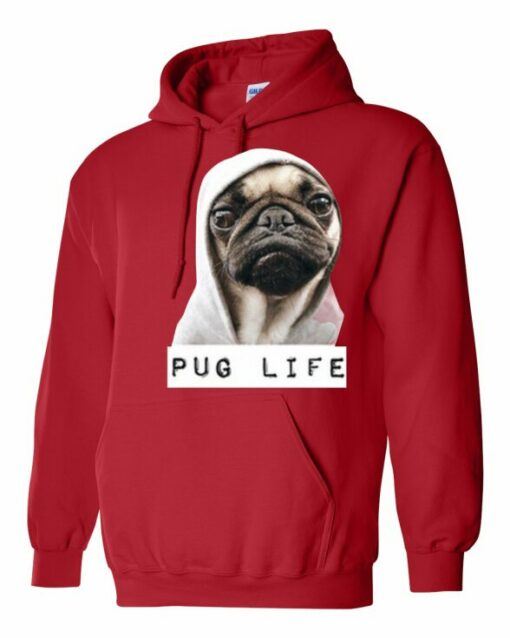 PUG LIFE  - Cotton Ouaté Kangourou (Unisexe) Pour Adulte