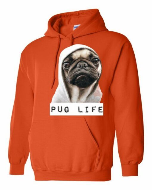 PUG LIFE  - Cotton Ouaté Kangourou (Unisexe) Pour Adulte