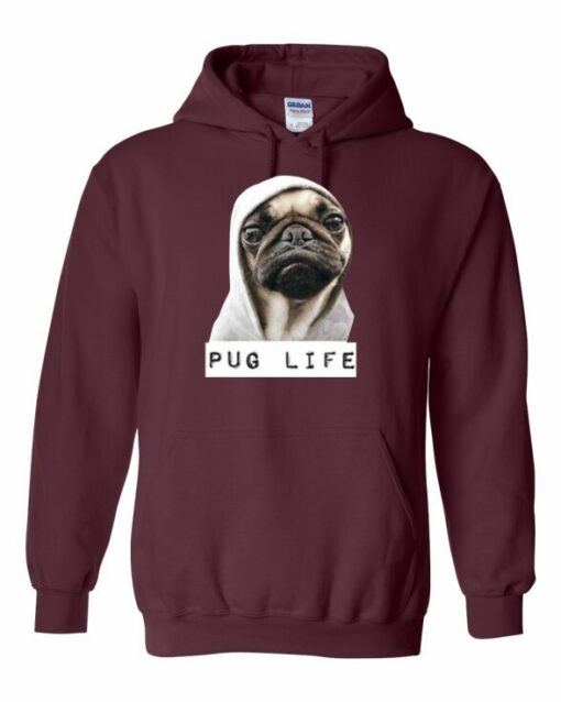 PUG LIFE  - Cotton Ouaté Kangourou (Unisexe) Pour Adulte