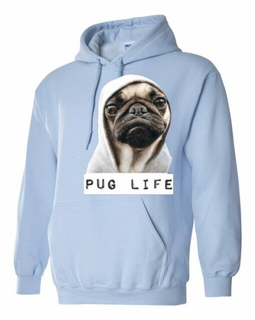 PUG LIFE  - Cotton Ouaté Kangourou (Unisexe) Pour Adulte