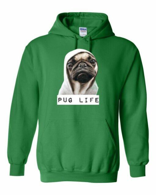 PUG LIFE  - Cotton Ouaté Kangourou (Unisexe) Pour Adulte