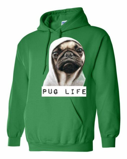 PUG LIFE  - Cotton Ouaté Kangourou (Unisexe) Pour Adulte