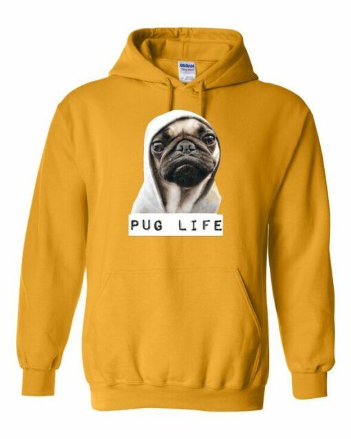 PUG LIFE  - Cotton Ouaté Kangourou (Unisexe) Pour Adulte