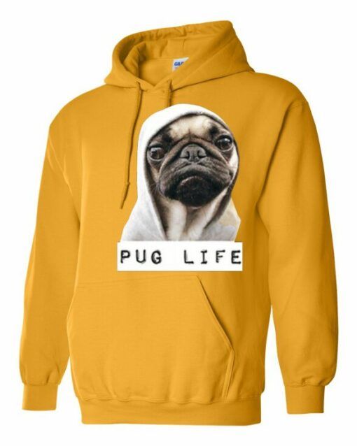 PUG LIFE  - Cotton Ouaté Kangourou (Unisexe) Pour Adulte