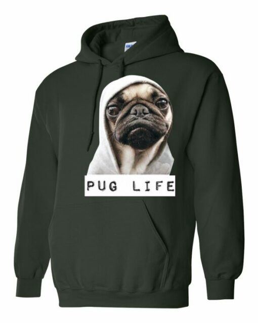 PUG LIFE  - Cotton Ouaté Kangourou (Unisexe) Pour Adulte