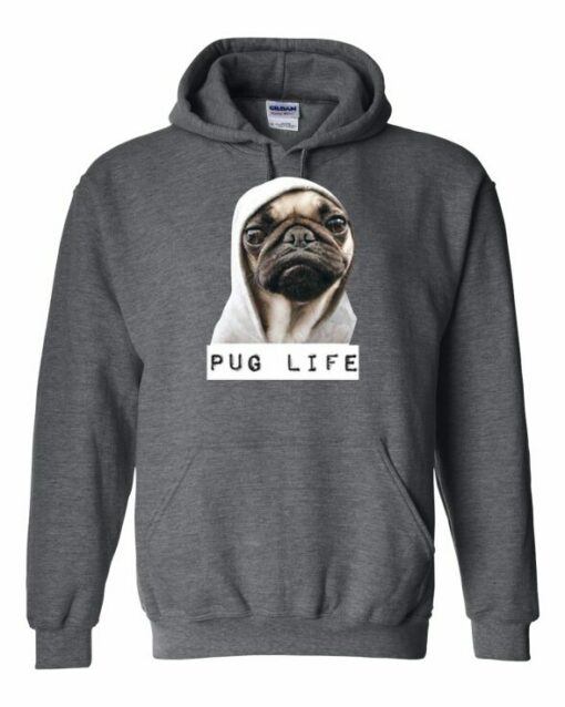 PUG LIFE  - Cotton Ouaté Kangourou (Unisexe) Pour Adulte