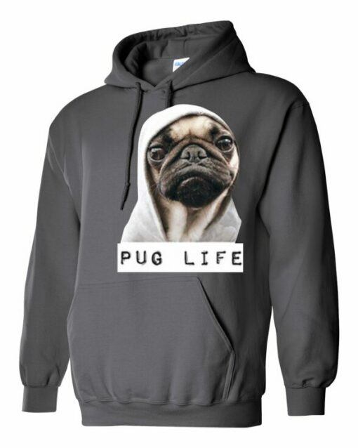 PUG LIFE  - Cotton Ouaté Kangourou (Unisexe) Pour Adulte