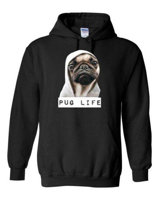 PUG LIFE  - Cotton Ouaté Kangourou (Unisexe) Pour Adulte